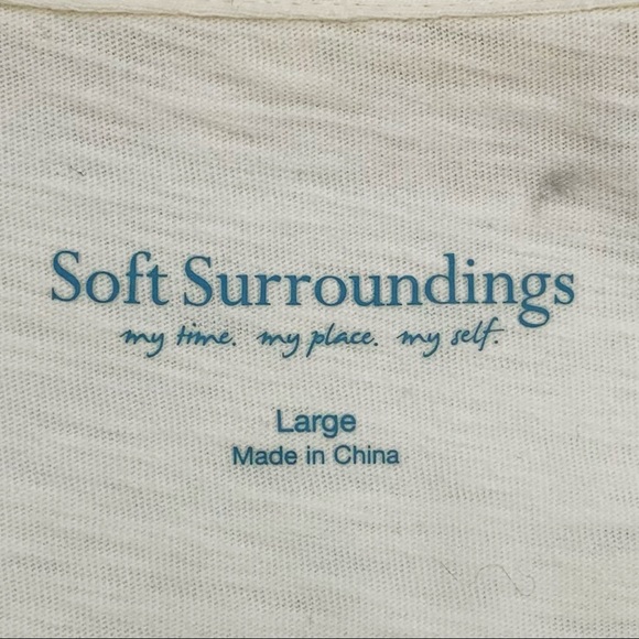 SOFT SURROUNDINGS Danielle Button Up Top Size Large - Picture 7 of 10